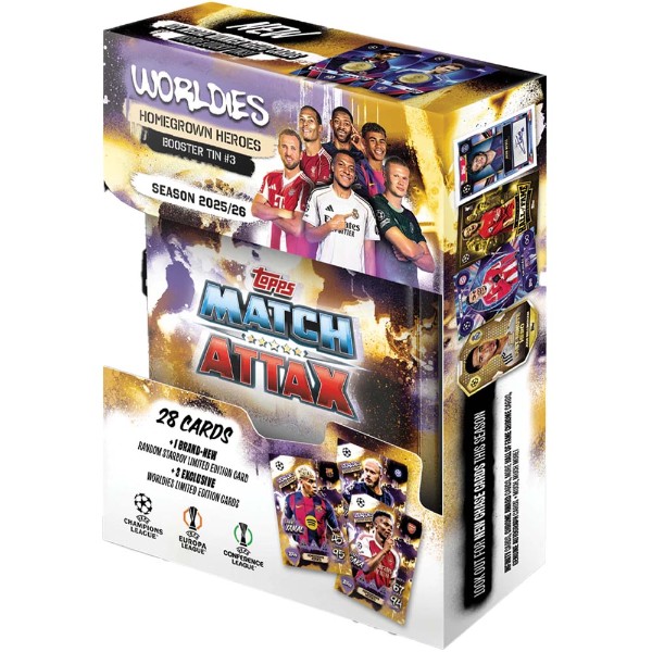 UEFA - TC - Topps Match Attax Champions League 2025 - 2026 Edition Mini Tin (Assorted) - Packshot 2