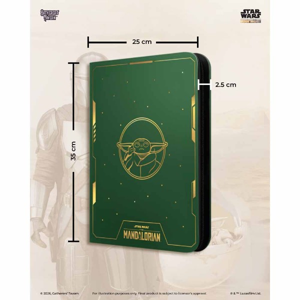 Gatherer’s Tavern – TCG – The Mandalorian Domaru 9 Pocket Binder – Grogu - Packshot 3