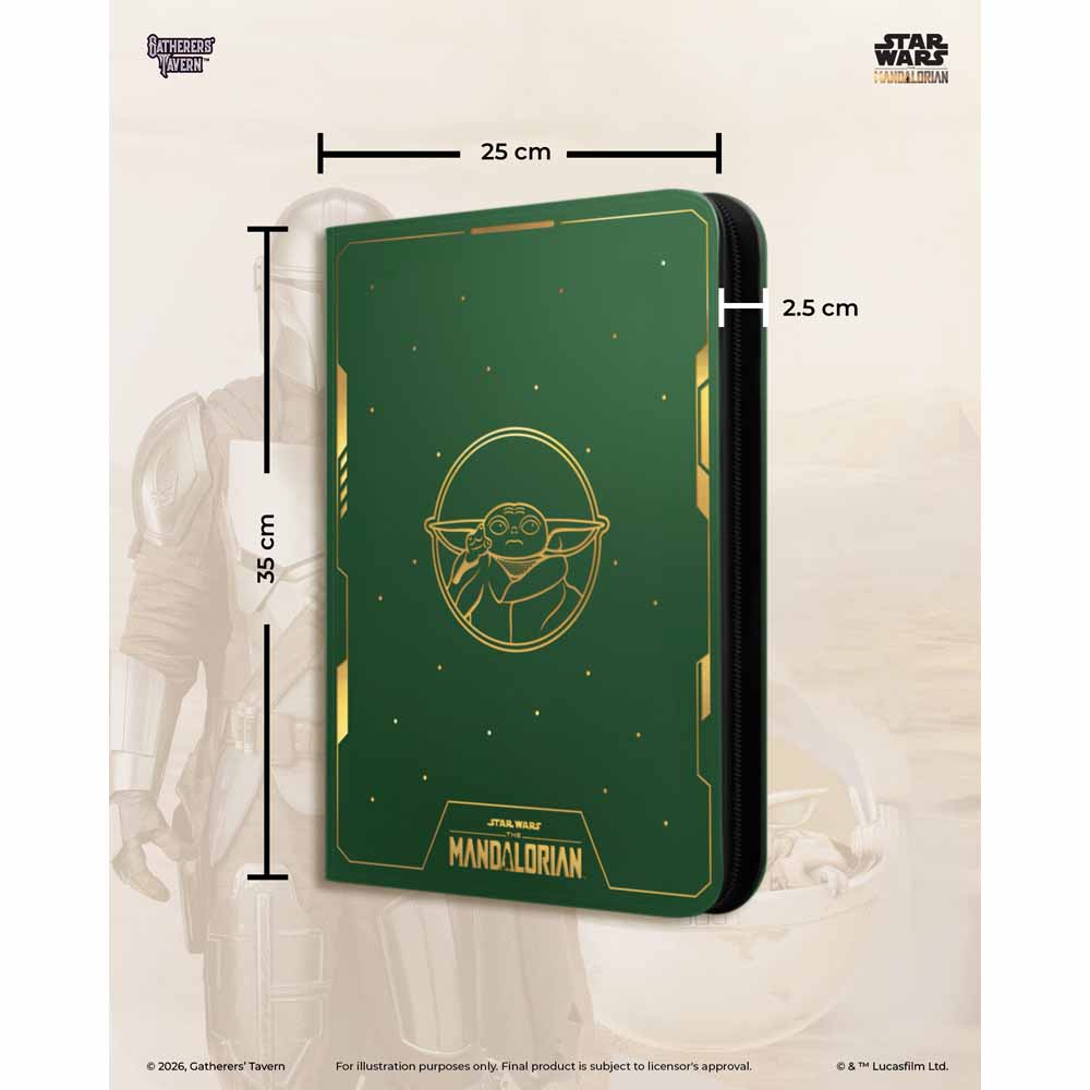 Gatherer’s Tavern – TCG – The Mandalorian Domaru 9 Pocket Binder – Grogu - Packshot 3