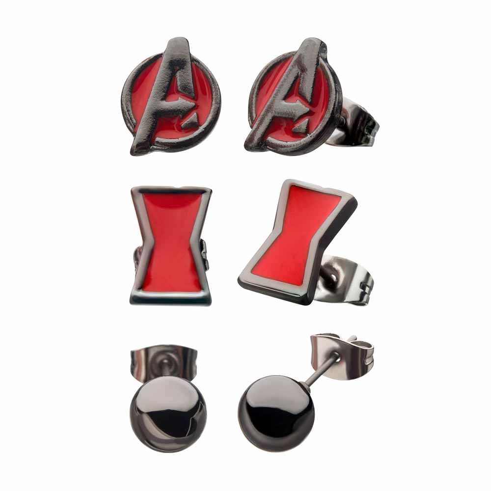 Marvel - Black Widow - 3 Pack Earrings - Packshot 1