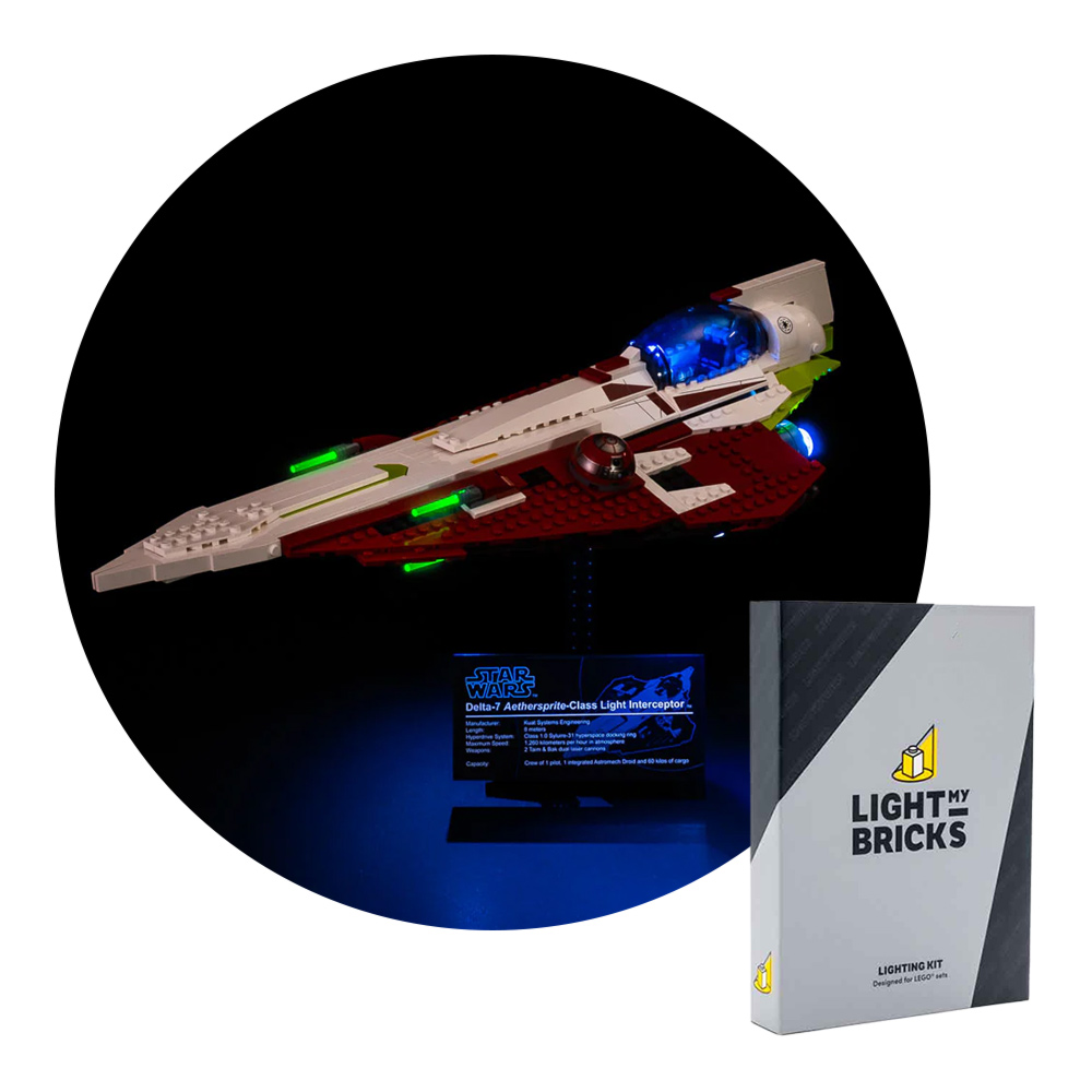 Light My Bricks - Star Wars - Obi-Wan's Jedi Starfighter (LEGO #10215) Light Kit - Packshot 1