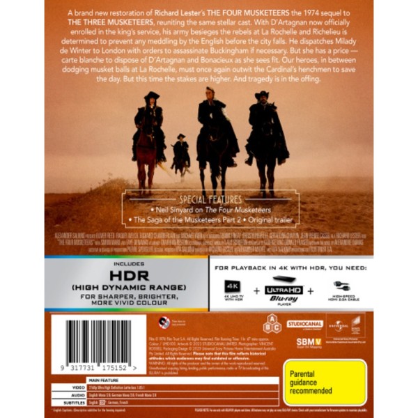 Los cuatro mosqueteros: La venganza de Milady (The Four Musketeers Los cuatro mosqueteros: La venganza de Milady (The Four Musketeers