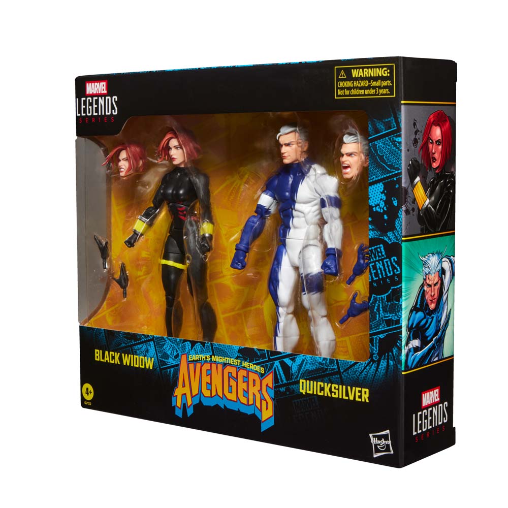 Marvel - Avengers - Marvel Legends Series Black Widow and Quicksilver 2-Pack 6" Action Figures - Packshot 4