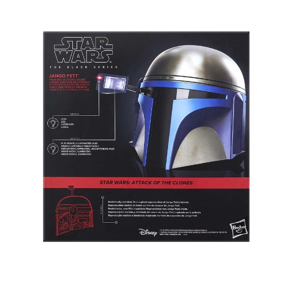 Star Wars - Attack of the Clones - The Black Series Jango Fett Premium Electronic Helmet - Packshot 5