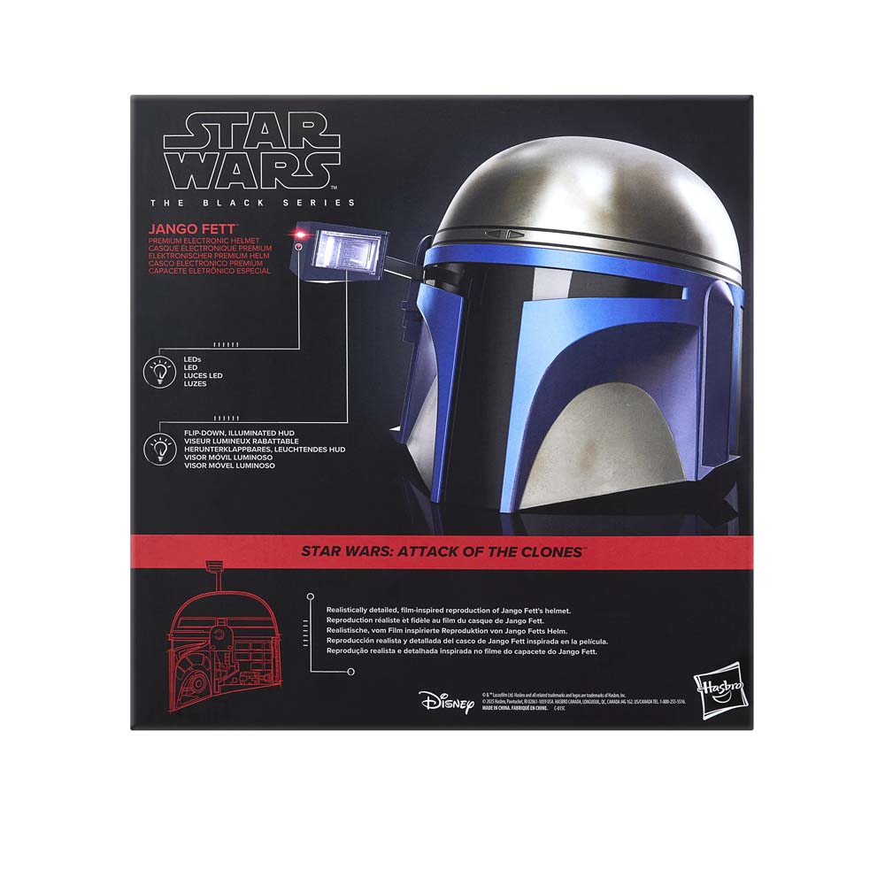 Star Wars - Attack of the Clones - The Black Series Jango Fett Premium Electronic Helmet - Packshot 5