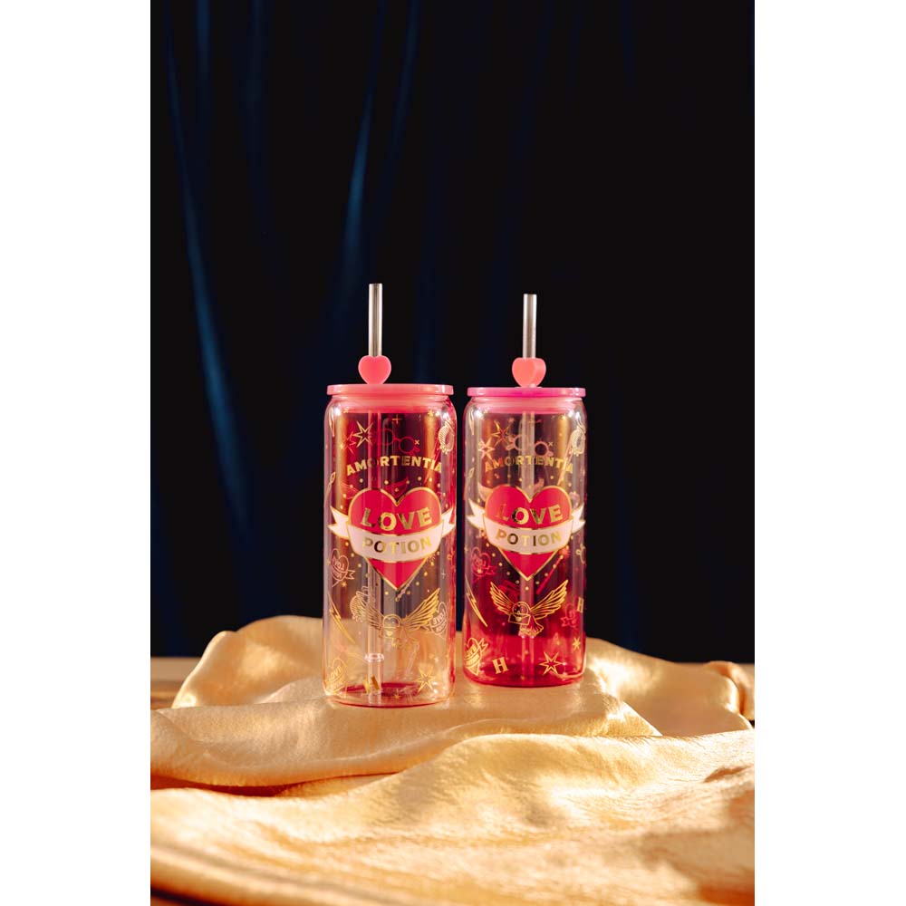 Harry Potter - Love Potion Glass Cup with Straw Twin Pack - Packshot 4