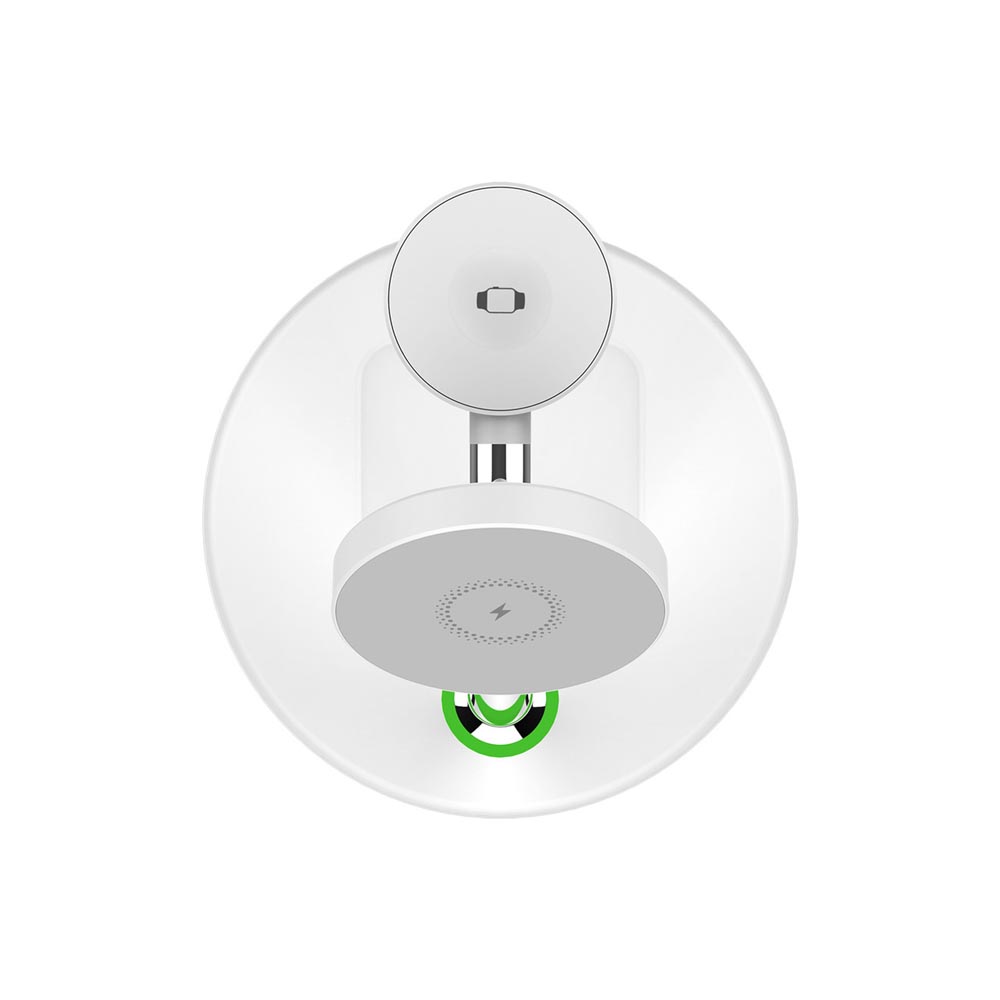 Laser 3 in 1 Wireless Charging Station - White - Packshot 4