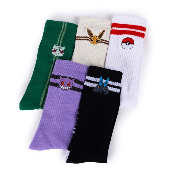 Pokemon - Festive Faves Sport Socks 5-Pack - Packshot 1