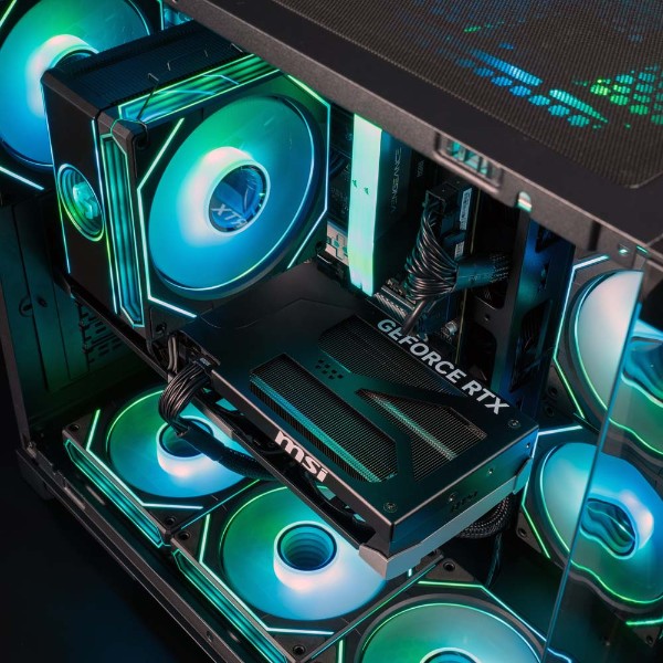Evolve KRONOS | RTX 5080 | Ryzen 7 9800X3D | 32GB DDR5 | Curved Glass ATX Gaming PC - Packshot 4