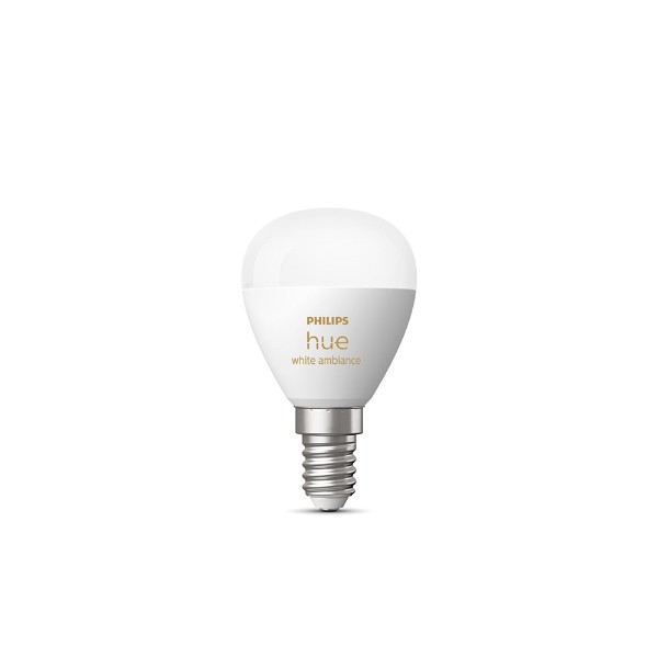 Philips - Hue White Ambiance Luster E14 Smart Bulb - Packshot 2