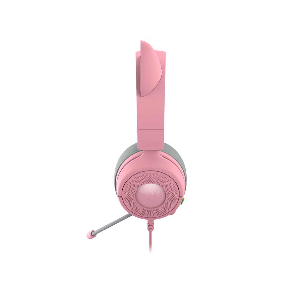Razer Kraken V3 X Kitty Ears Gaming Wired Headset - Quartz - Packshot 4
