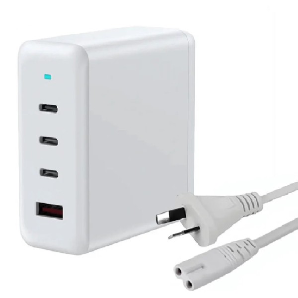 USP 100W Four Ports USB-C PD GaN Wall Charger - White - Packshot 1