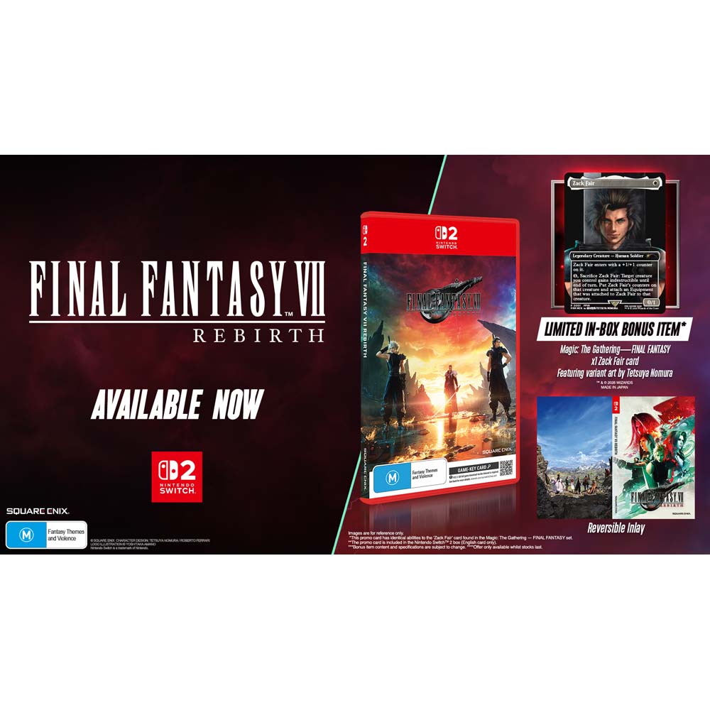 FINAL FANTASY VII REBIRTH (+ Exclusive Magic: The Gathering - FINAL FANTASY Promo Card) - Packshot 2