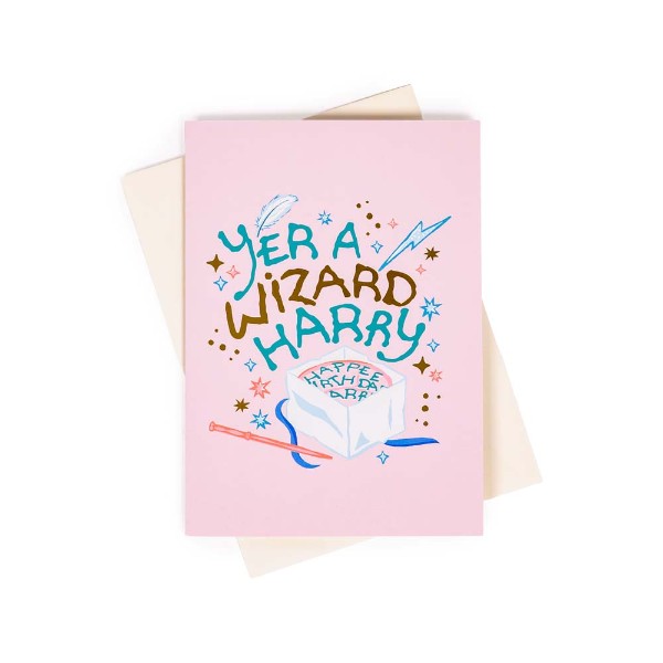 Harry Potter - Yer A Wizard Harry Birthday Card - Packshot 1
