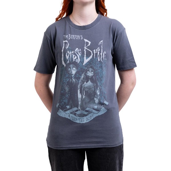 Corpse Bride Emily and Victor Vintage Wash T-Shirt Clothing