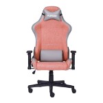 Playmax - Elite Gaming Chair - Fabric Pink and Light Grey - Packshot 1