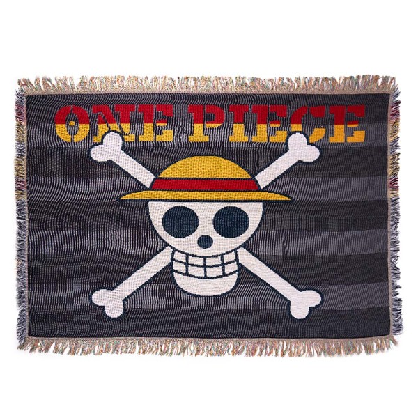 One Piece - Luffy Jolly Roger Woven Blanket - Packshot 1