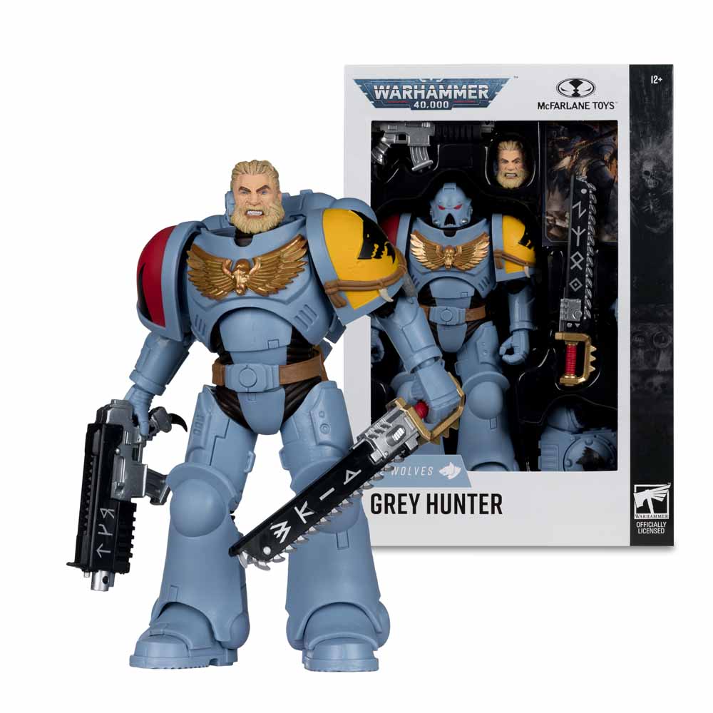 Warhammer 40,000 – Grey Hunter (Space Wolves) 7" Scale Action Figure - Packshot 6