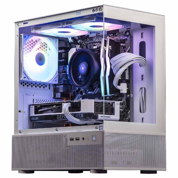 Evolve Gaming PC | OLYMPUS White Edition | RX 6600 | Ryzen 5 5500 | 32GB DDR4 | 1TB Storage - Packshot 1