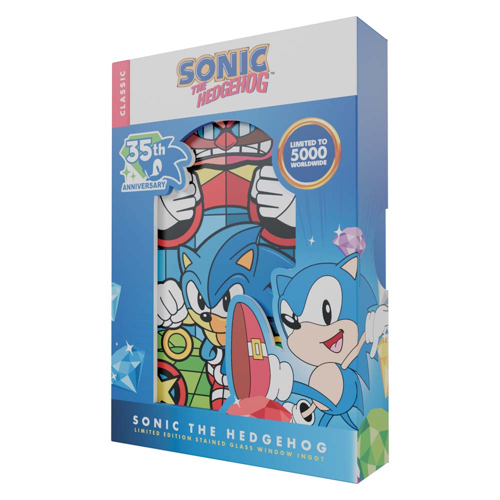 Sonic The Hedgehog - Stained Glass Window Style Ingot Limited Edition - Packshot 3