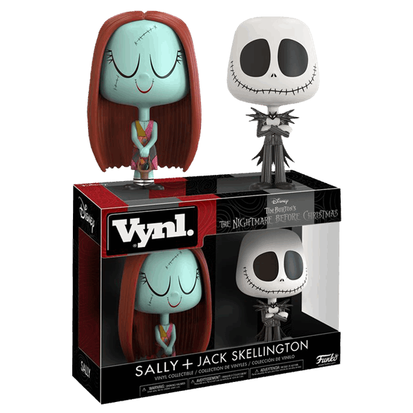 Disney , The Nightmare Before Christmas , Jack \u0026 Sally Vynl Figure 2 Pack