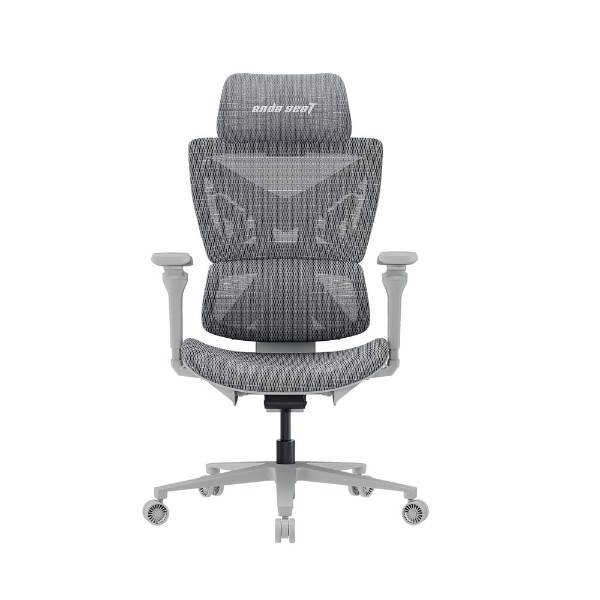 ANDA SEAT X-Air Pro Ash Grey Gaming Mesh Chair - Packshot 4