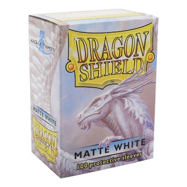 Dragon Shield TCG - 100 Matte Trading Card Sleeves - White - Packshot 1