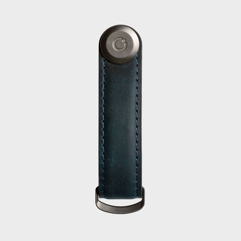 Orbitkey - Crazy Horse Key Organiser - Blue (Blue Stitching) - Toys and ...
