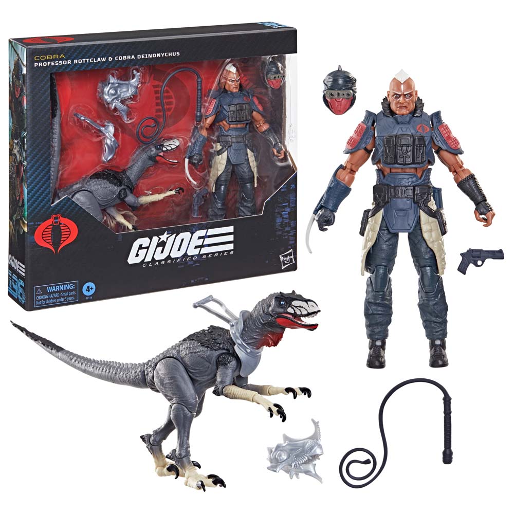 G.I. Joe - Classified Series #196 - Professor Rottclaw & Cobra Deinonychus Action Figure - Packshot 6