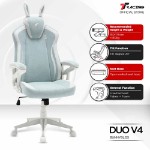TTRacing DUO V4 Air Threads Fabric Gaming Chair - BunnyBliss - Packshot 5