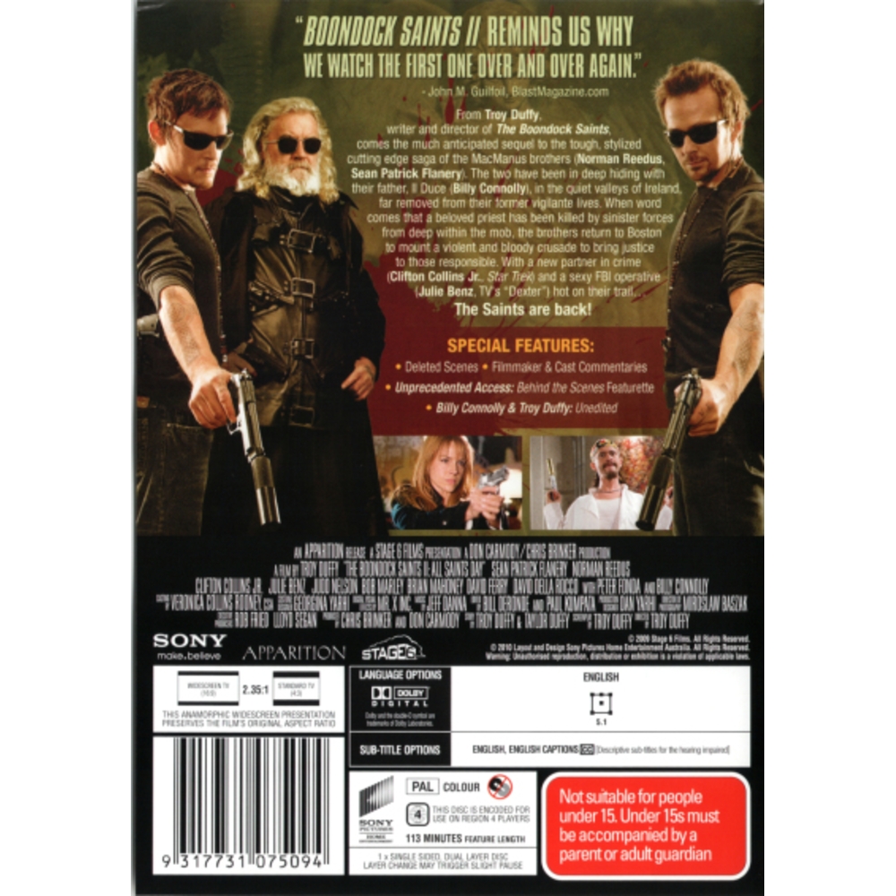 Billy Connolly Boondock Saints Costume Boondock Saints II: All