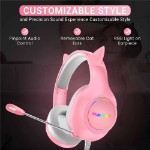 Playmax RGB Cat Ear Gaming Headset Ver. 2 - Pink - Packshot 3