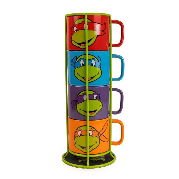 Teenage Mutant Ninja Turtles - Turtles Mug Stack 4-Pack (with Stand) - Packshot 1