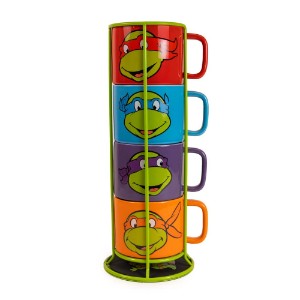 Teenage Mutant Ninja Turtles - Turtles Mug Stack 4-Pack (with Stand)