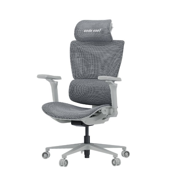 ANDA SEAT X-Air Pro Ash Grey Gaming Mesh Chair - Packshot 2