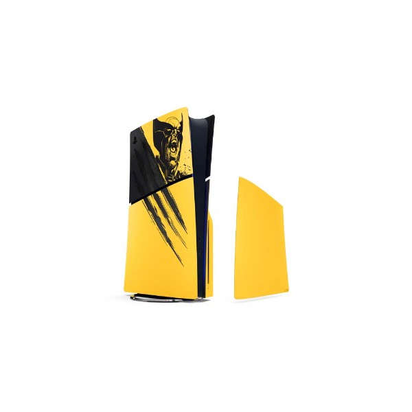 PlayStation 5 Slim Console Cover - Marvel’s Wolverine Battle Yellow Limited Edition - Packshot 1