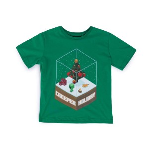 Minecraft - Creeper Holiday Youth T-Shirt