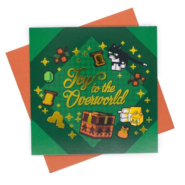 Minecraft - Joy to the Overworld Christmas Greeting Card - Packshot 1