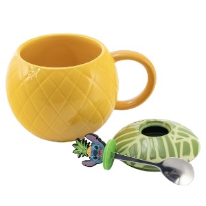 Disney - Lilo & Stitch - Pineapple Moulded Mug & Stitch Spoon