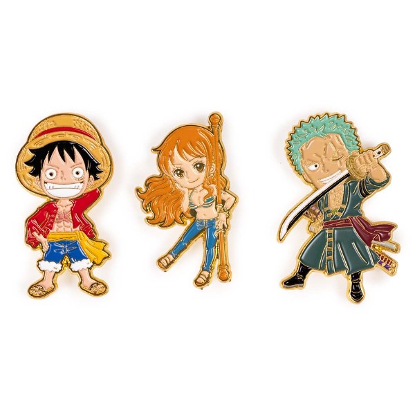 One Piece - Luffy, Nami & Zoro Pin 3-Pack - Packshot 1