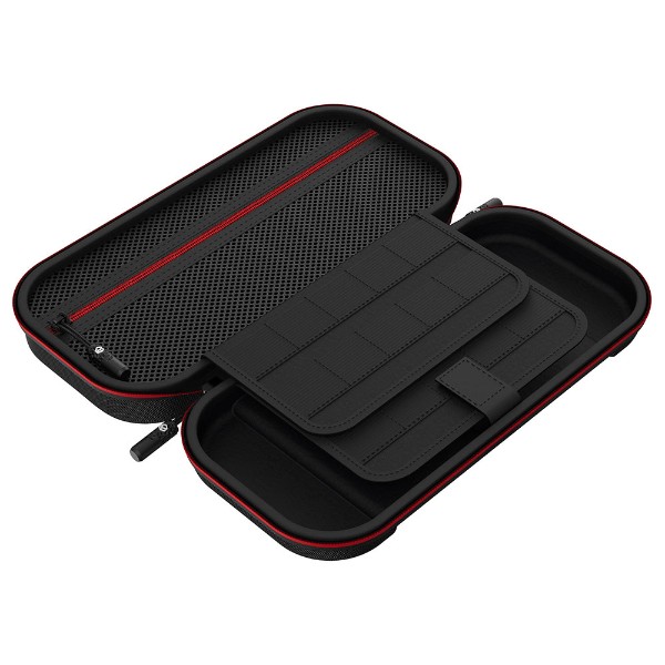 Powerwave Premium Carry Case for Nintendo Switch 2 - Black Crimson - Packshot 3