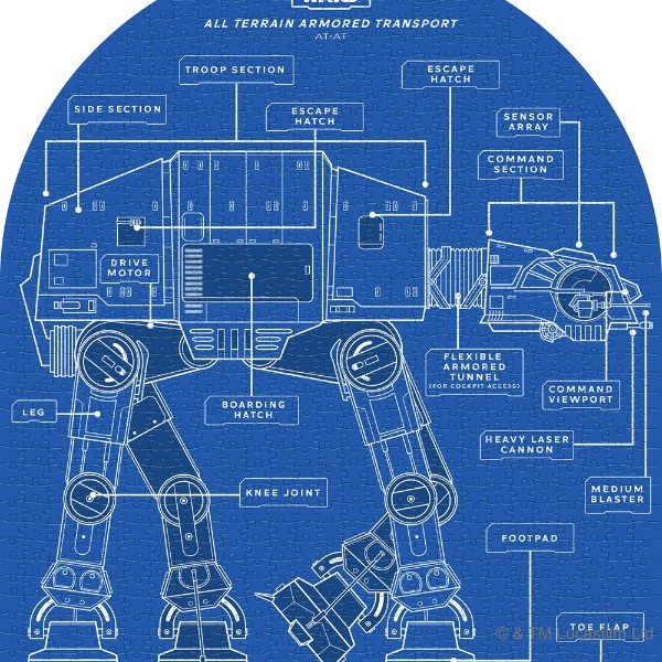 Star Wars - AT-AT Double-Sided 1000-Piece Puzzle - Packshot 3