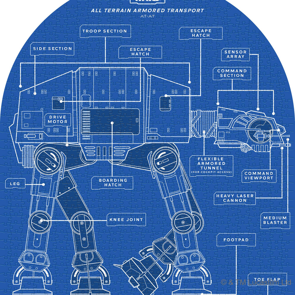 Star Wars - AT-AT Double-Sided 1000-Piece Puzzle - Packshot 3