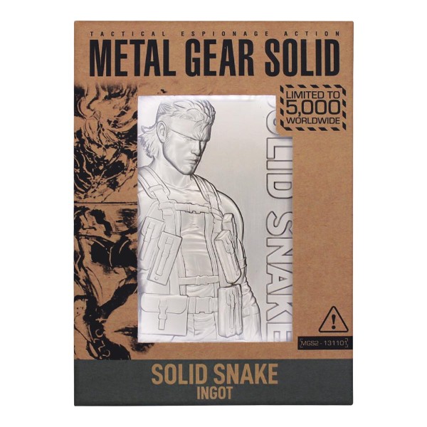 Metal Gear Solid 2 - Solid Snake Ingot Limited Edition Replica - Packshot 4