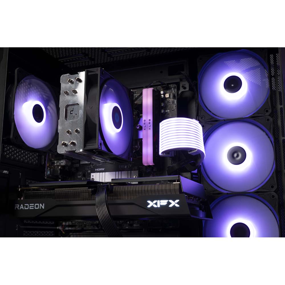Evolve - Violet Vortex V2 - RTX 5050 8GB | Ryzen 5 5500 | 32GB DDR4 | 1TB Storage Gaming PC - Packshot 2
