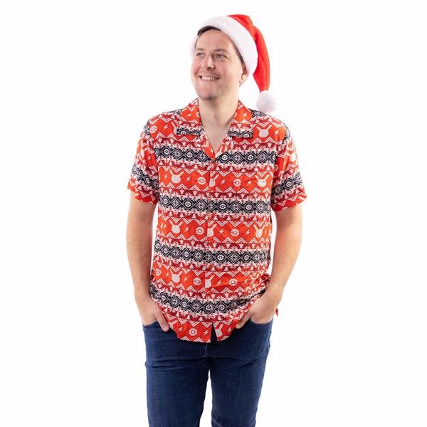 Ugly Sweater Pattern Short Sleeve Shirt 
