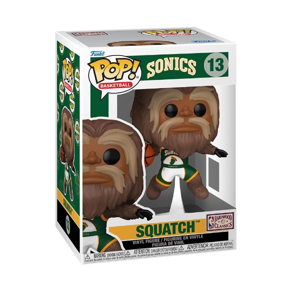NBA - Mascots - Squatch Dunking (Seattle Sonics) Pop! Vinyl Figure - Packshot 2