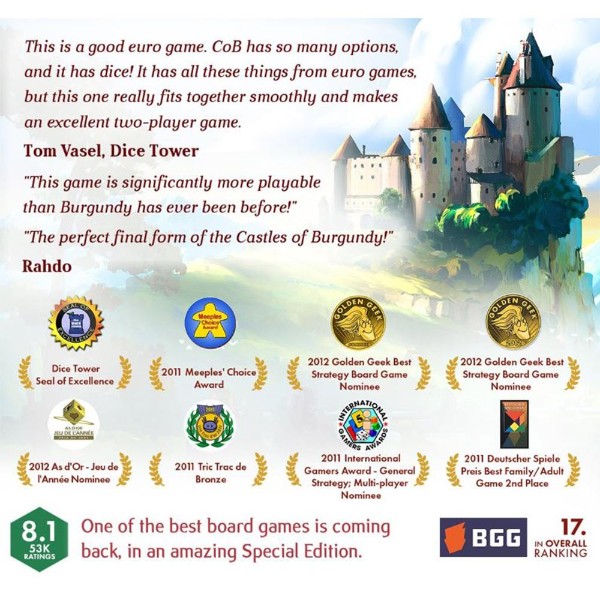 Castles of Burgundy Special Edition Board Game - Packshot 3