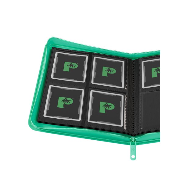 Palms Off Gaming - Collector's Series 4 Pocket Zip Trading Card Binder - Turquoise - Packshot 2