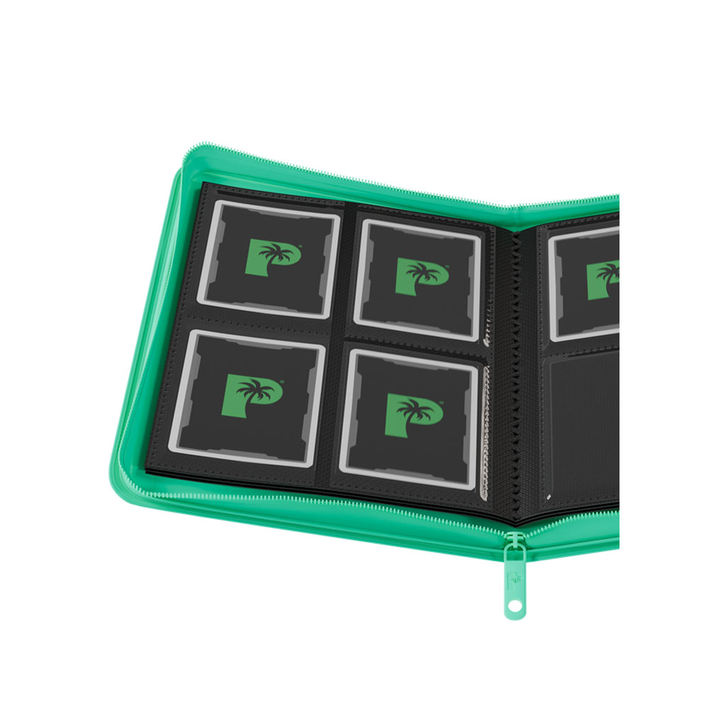 Palms Off Gaming - Collector's Series 4 Pocket Zip Trading Card Binder - Turquoise - Packshot 2